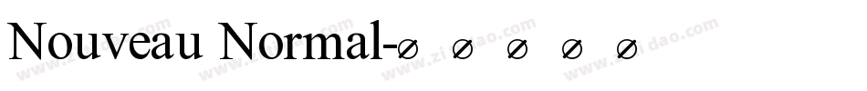 Nouveau Normal字体转换